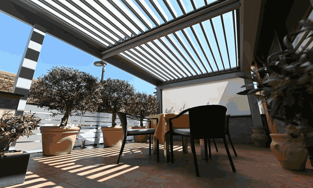 Pergola-aus-Aluminium